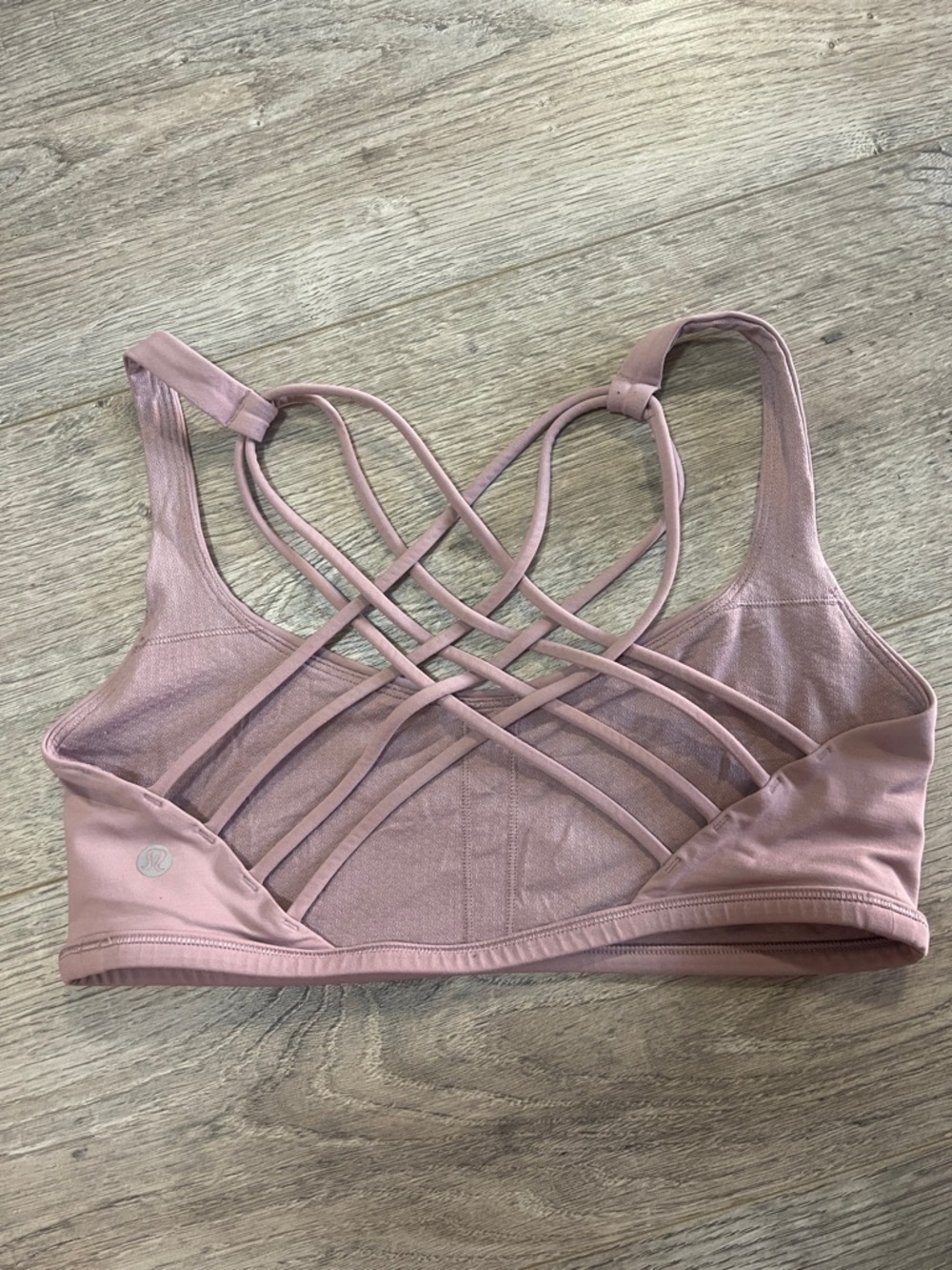 lululemon athletica Strappy Back Sports Bra - Mauve Pink
